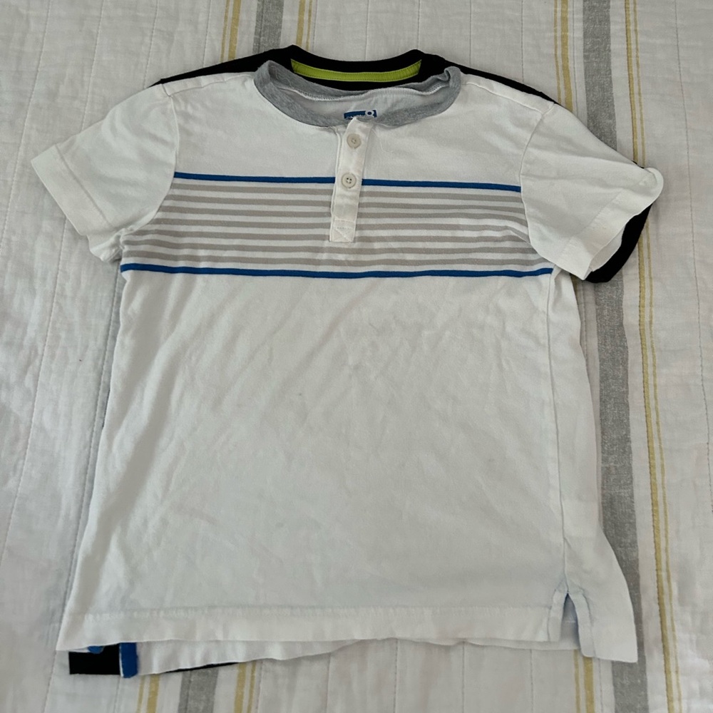 Set of 2 BOYS size small (5-6) nice striped tshirts